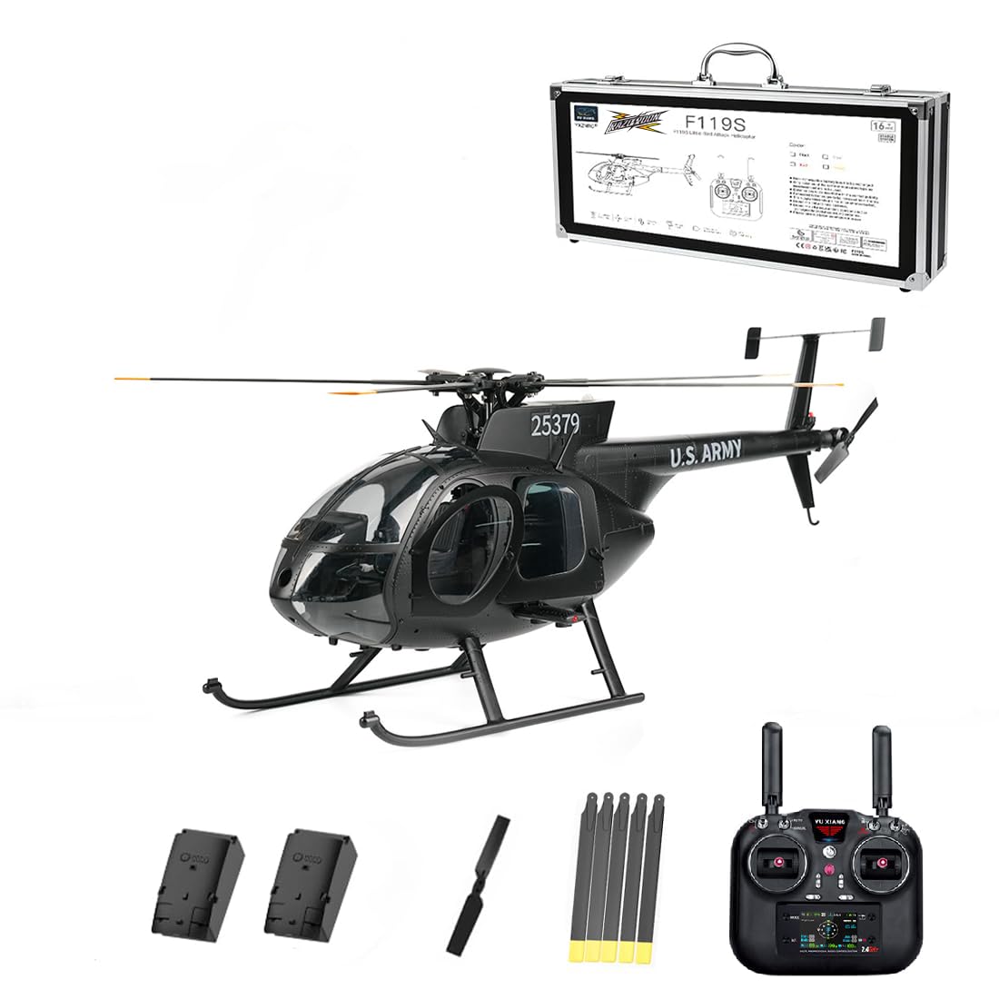 Amazon.com: Razordon Yu Xiang F119S MD500 MH-6 Little Bird RC